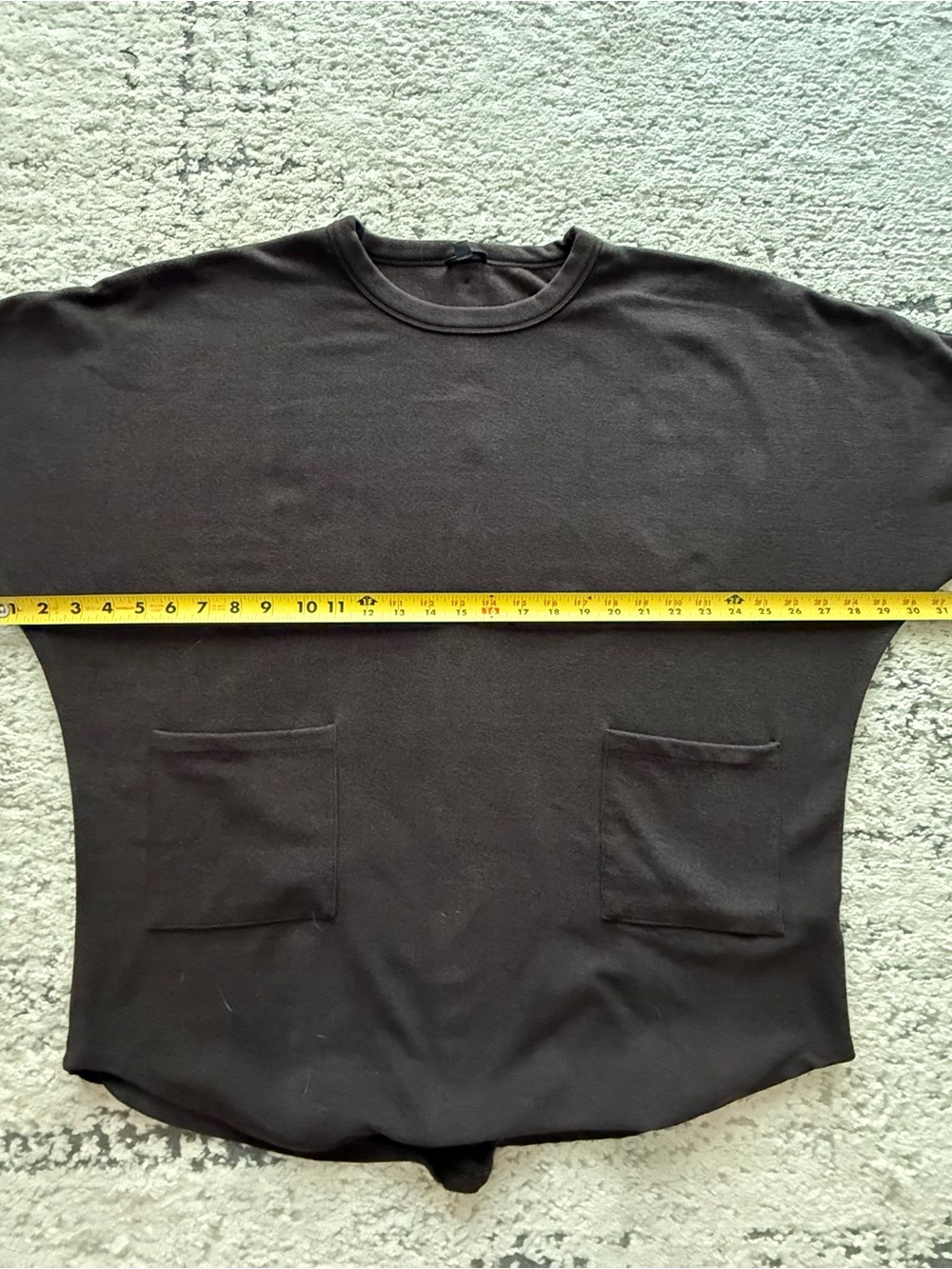 Coco + Carmen Women’s Weekend Pocket Pullover Sweater w/ Button Backed- Brown - Picture 9 of 13